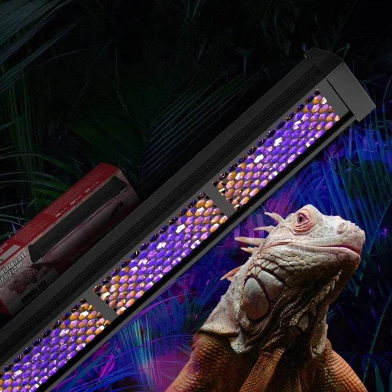 UVB Reptile Light UVA Sunbathing Back Adjustable Breeding Box Light Turtle Lizard Terrarium LED Lamp Reptile Pet Box Sun Lamp