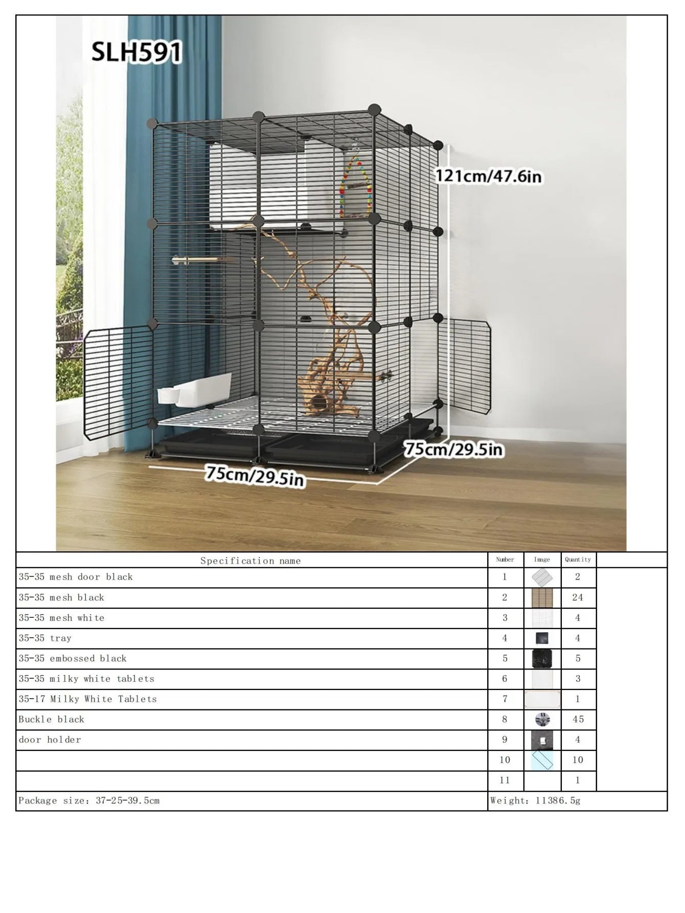 Large Bird Cage with Toilet Breeding Cage Suitable for Mynas, Budgerigars, Cockatiels, Finches, Thrushes, Multi-Layer Iron Bird Nest