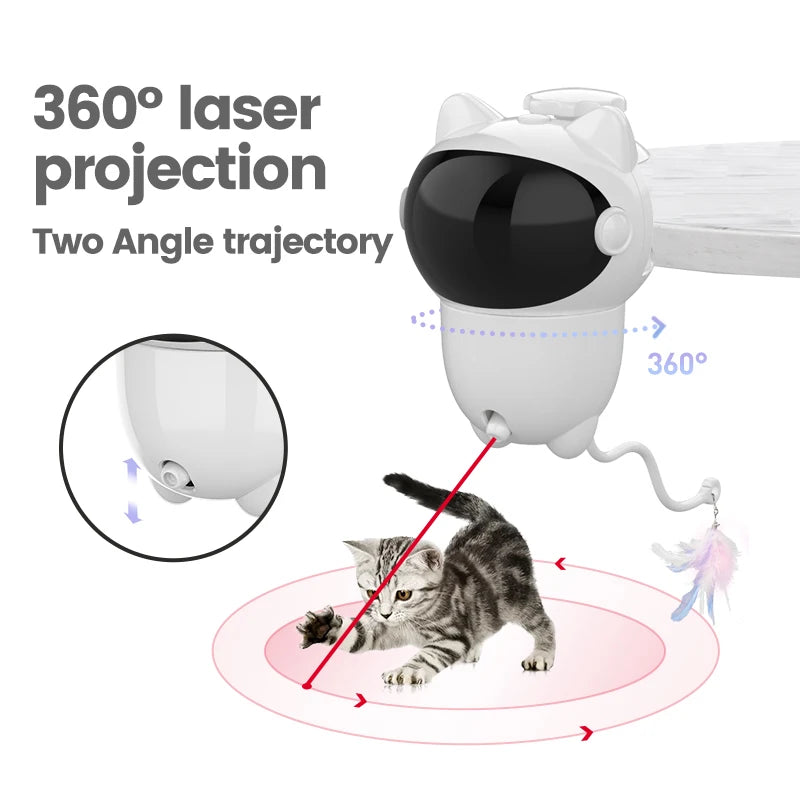 Infrared laser automatic cat teasing device, intelligent electric cat toy, self entertaining and relaxing pet toy