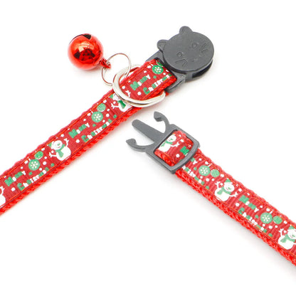 20pcs/ lot Dog Collar Christmas Ornaments Neck Ring Xmas Dog Leash Tag Accessories Cat Ring Holiday Gifts