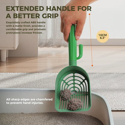 Cat Litter Scoop Pet Cleaning Tool Detachable Pet Poop Shovel with Garbage Bags Replaceable Scoop Cats Toilet Cleaning Shovel