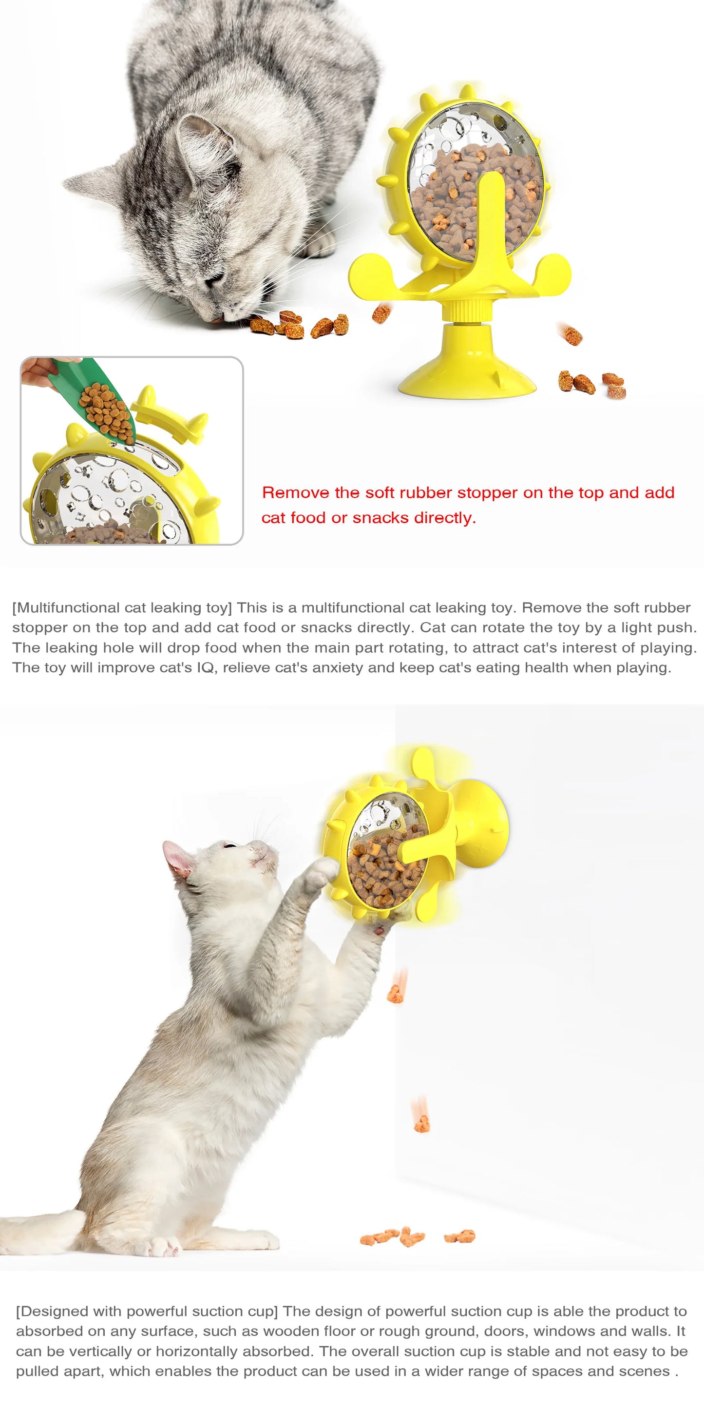 cat treat wheel, interactive puzzle feeder,  food dispensing toy, fun cat games, indoor cat entertainment