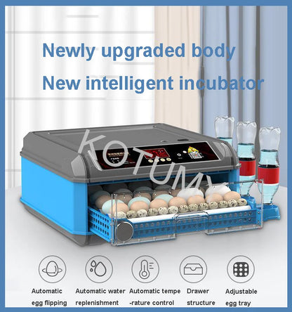 Incubator, Chicken Automatic Intelligent Small Incubator, Chicken Duck Goose Household Incubator, Mini Water Bed Incubator