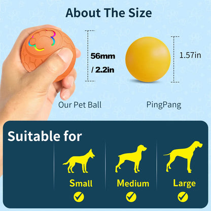 Smart Dog Toy Ball Electronic Interactive Pet Toy Ball USB Automatic Bouncing Rolling Toy Ball With RGB Lights Puppy Cat Product