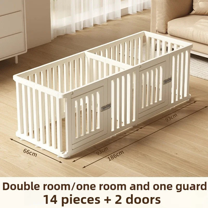 Pet Fence Interior Household Dog Fence Safety Protection Fence Anti Escape Free Splicing Dog Cage Portable Pet Partition Product