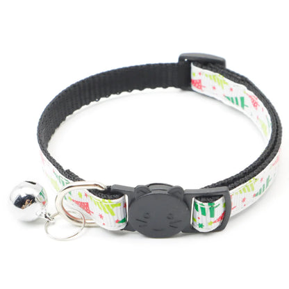 20pcs/ lot Dog Collar Christmas Ornaments Neck Ring Xmas Dog Leash Tag Accessories Cat Ring Holiday Gifts