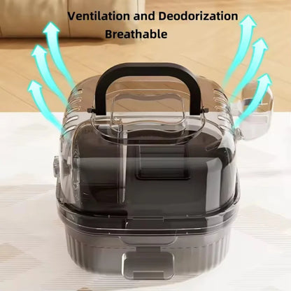 Portable Hamster Carrier Outdoor Cage for Small Pets Travel Cage with Secure Lock and Ventilation for Hamsters，Fancy Rat