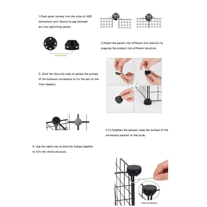 Cat Cage for Home Use, Indoor Double-Layer Villa Cat House, Free Space, Does Not Occupy an Area, Integrated Iron Art Cat Cage