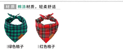 Dog Bandana Collar Scarf for Puppy & Cat Small Medium Large Dogs Adjustable Collars Pet Handkerchief Bibs Dress-up Accessories