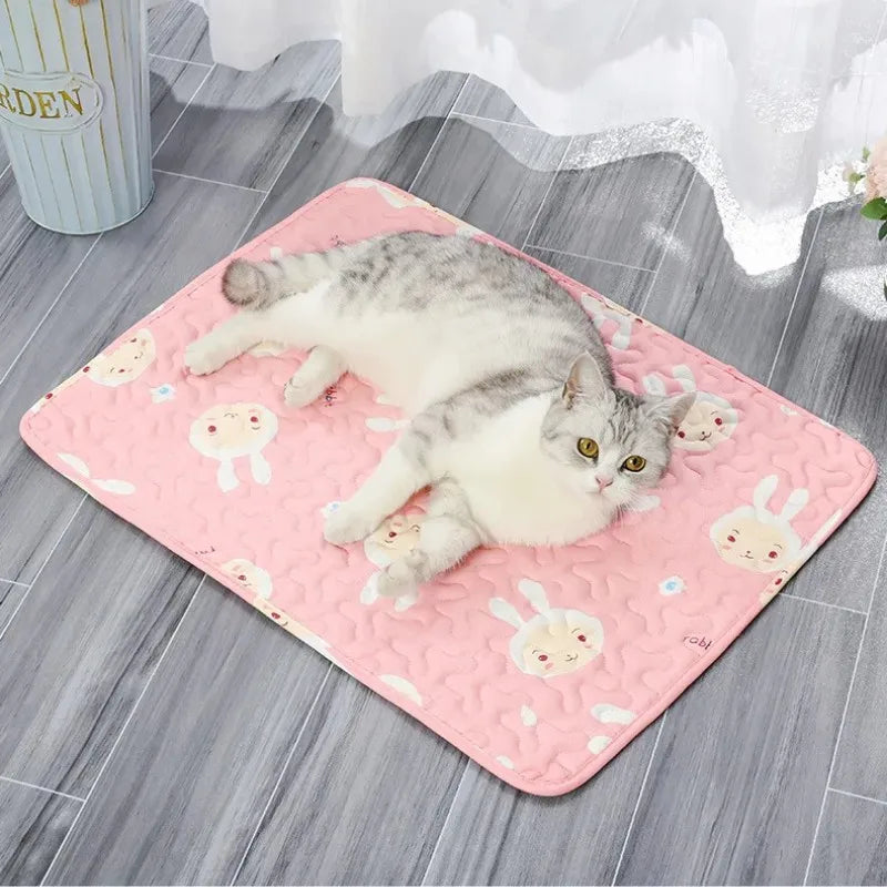 Washable Pet Pee Pad Pet Diaper Mat Reusable Mats for Dogs Dog Bed Urine Washable Dog Training Pad Four Seasons Pet Mat Urine