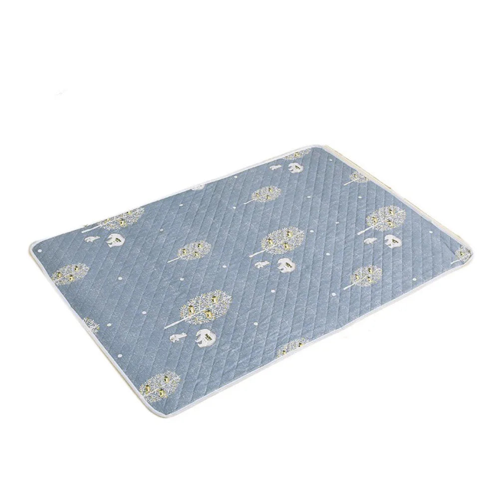 Pet Diaper Pads 80*120cm Urine Mat Cute Waterproof Urine Pads Cloth Large Breathable Bed Protector Diaper Toddlers