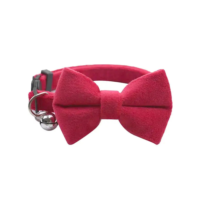 Pet Collars New Pet Bow Bell Collars Cute Cat Collars Pet Supplies Multicolor Adjustable Pets Dressing Tool Pets Accessories