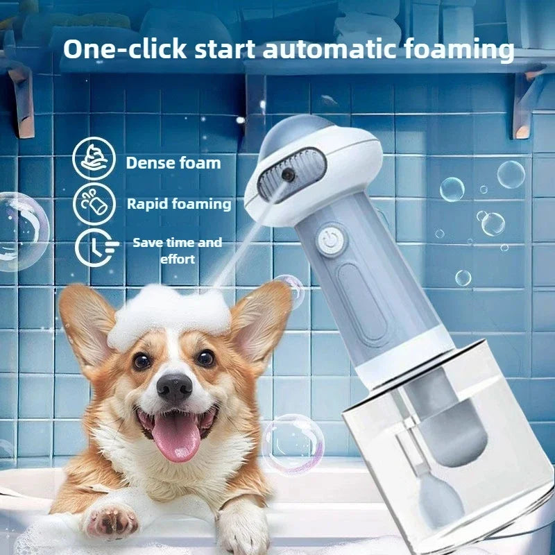 Pet shower gel frother, bubble machine, dog and cat shower gel frother, second-generation