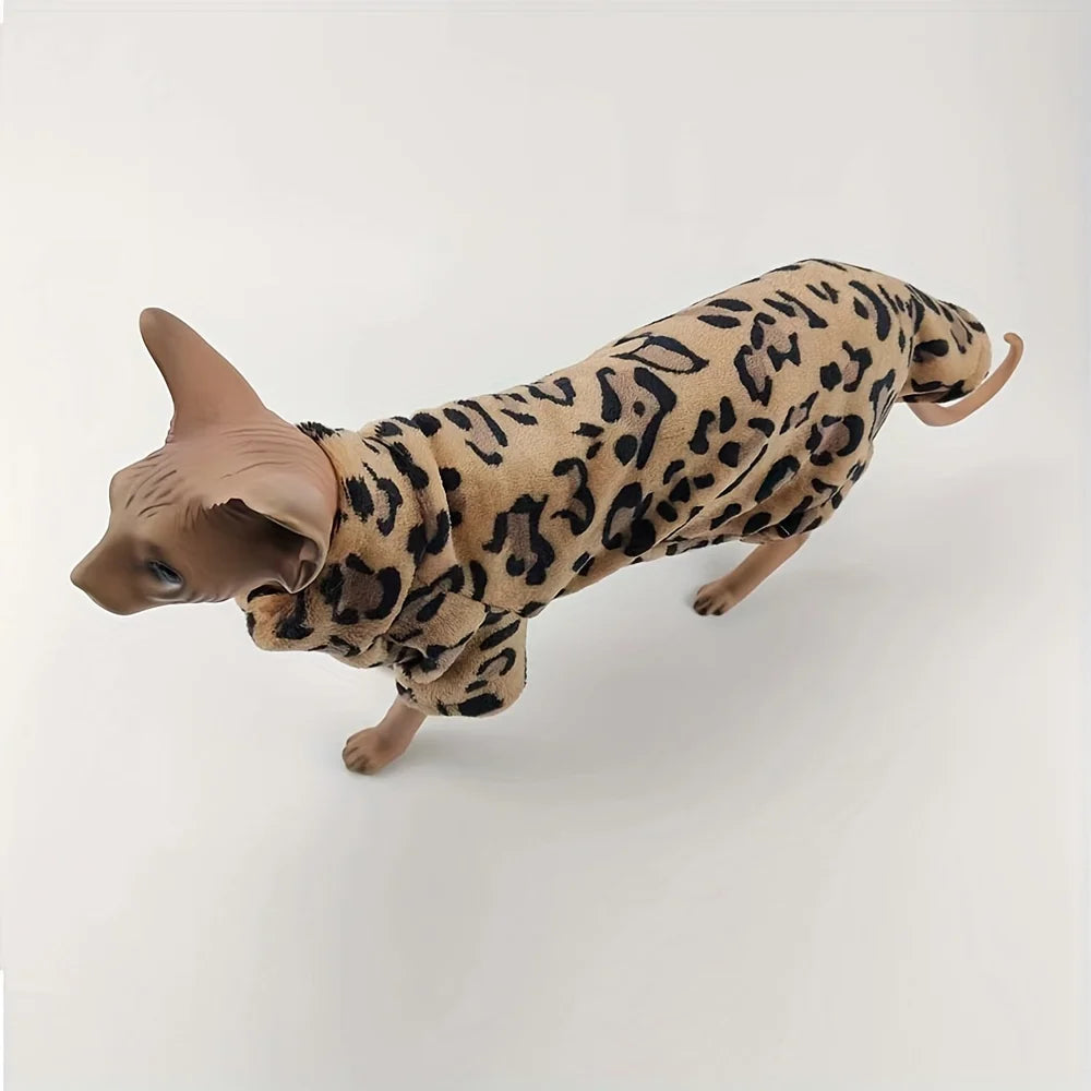 Cat Clothes for Sphynx Cat Clothes Fashion Winter Soft Warm Cat Clothing Comfort Thickened Hairless Cat Kitten Outfits Clothes