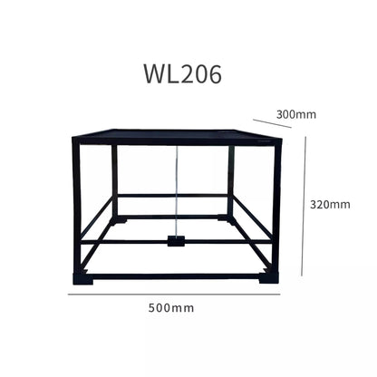 Glass Climbing Pet Rainforest Breeding Tank for Snake Python Tortoise and Lizard,Ecological Landscape Terrarium for Arboreal