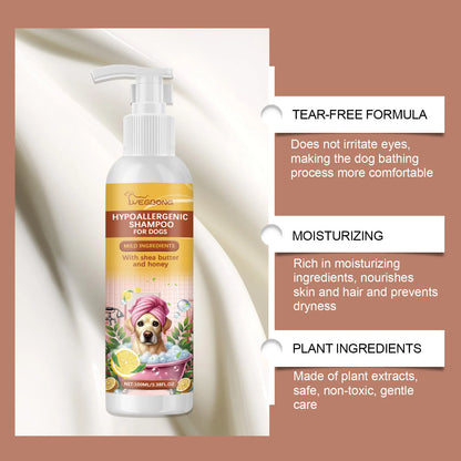 Dogs Cats Shampoo Fragrance Bath Wash Hair Softening Itchy Skin Relief Remove Mites Dirts Natural Moisturizing Pet Shower Gel