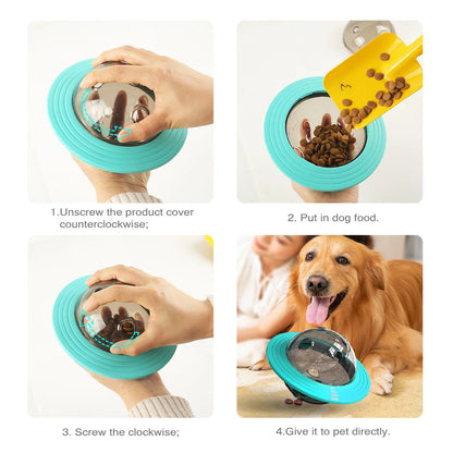 Durable Dog Food Feeder Interactive Toys Chew Proof Pet Dog Cat Toys Wobble Ball Food Feeder for Powerful Chewers Training