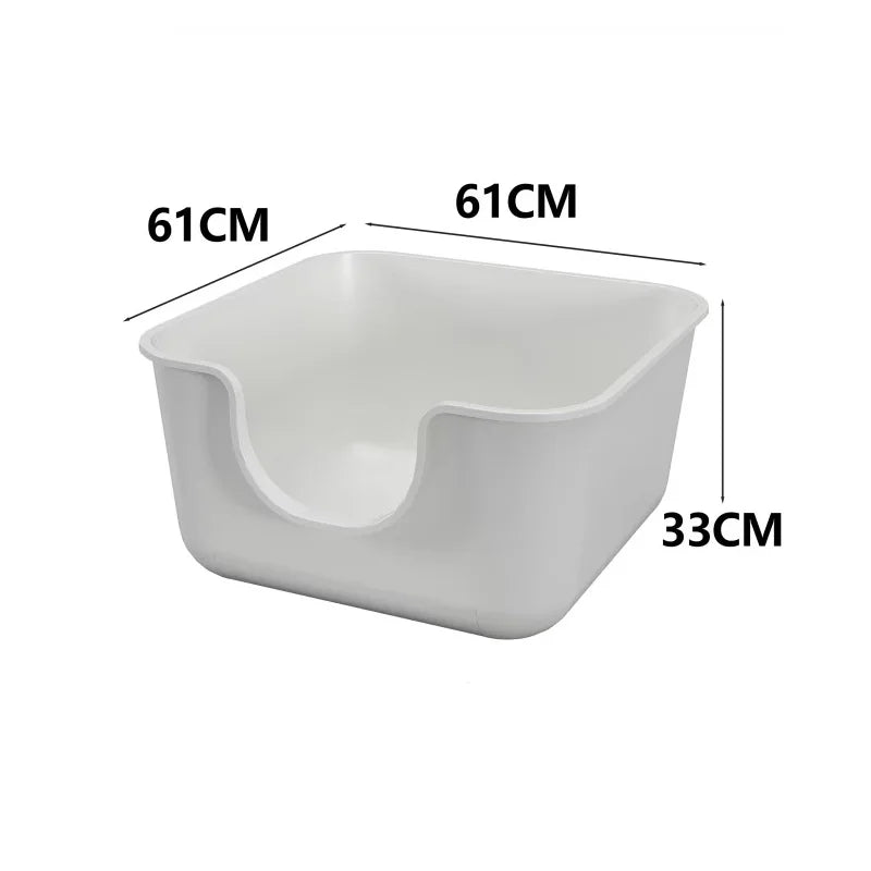 Oversized Cat Litter Box Extra Large Semi-Closed Open Cat Toilet Anti-Splash Young Cat Litter Box for Cat LitterBox Pet Supplies