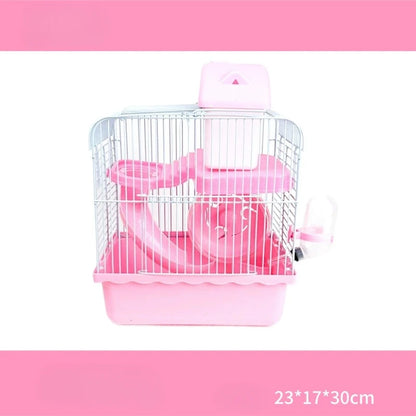 Stylish Hamster Cages in Blue and Pink: Ideal for International Pet - lovers!