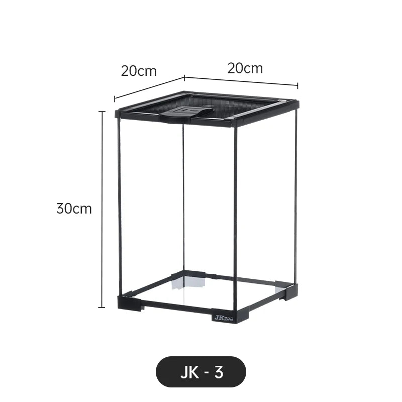 Climbing Pet Glass Tank,Lizard&Frog Habitat,Water Turtle&Hermit Crab Tank,Spider Enclosure for Reptiles,Horned Frog Breeding