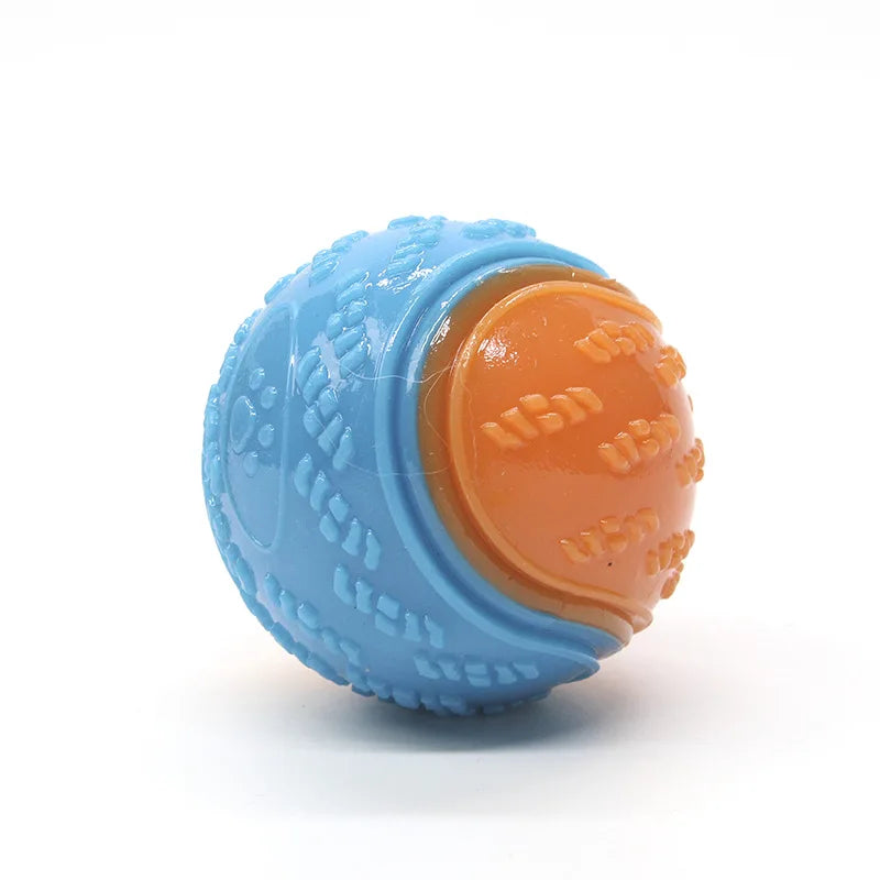 Dog Play Toy Rubber Glow Ball Indestructible Pet Supplie Train Tooth Chew Large Safe Small Dog Squeak Touch Water Toys Resistant