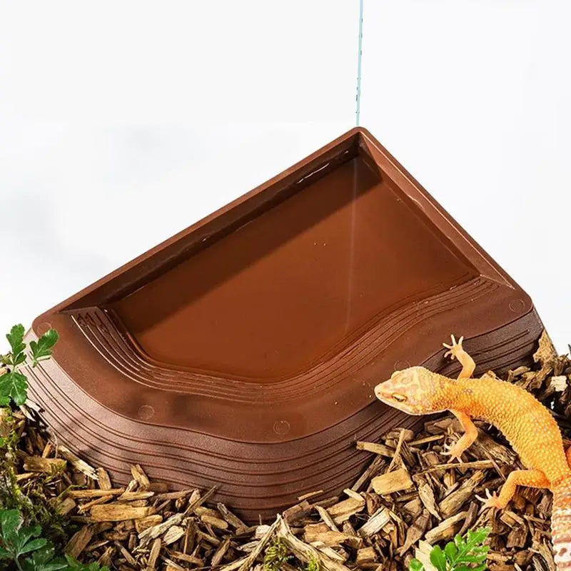 Turtle Water Dish Anti-Slip Turtle Bathing Pot Multifunctional Tortoise Water Bowl Turtle Pool Tortoise Bathing Pool Pet Toys