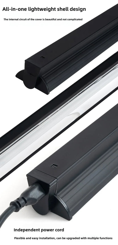 T5 Reptile Light Fixture 8W Reptile Terrarium Hood 5.0/10.0 UVB Light Bulb Fluorescent Tube for Bearded Dragon Lizards Tortoises