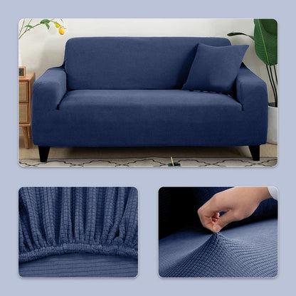 Jacquard Sofa Cover Couch Cover Sofa Cover Elastic Soft Versatile Furniture Protection Cover Pet Proof Living Room Household Use