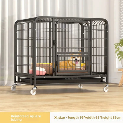 Indoor Large Medium Dog Cage with Toilet Pet Dog House Fence for Samoyed Labr Dog Cages Kennels And Run Outdoor Supplies