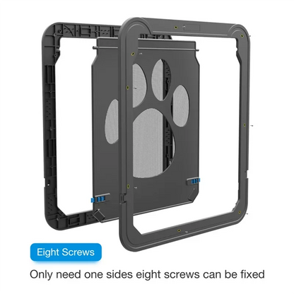 Pet Kitty Dog Door Flap Gate Opener Controlled Entry Electronic Screen Window Protector Wall Mosquito Net(Small:24cmx29cm)