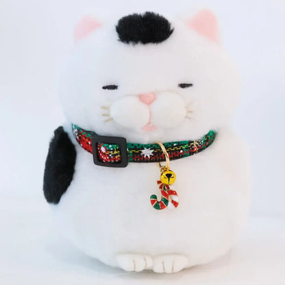 Christmas Cat Collar with Bell Christmas Tree Santa Claus Plaid Safety Breakaway Christmas Collars for Puppy Cat Kitten Accessor