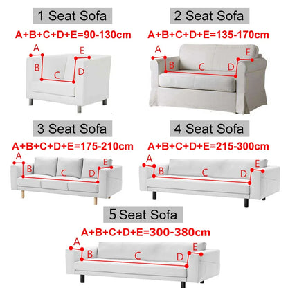 Jacquard Sofa Cover Couch Cover Sofa Cover Elastic Soft Versatile Furniture Protection Cover Pet Proof Living Room Household Use