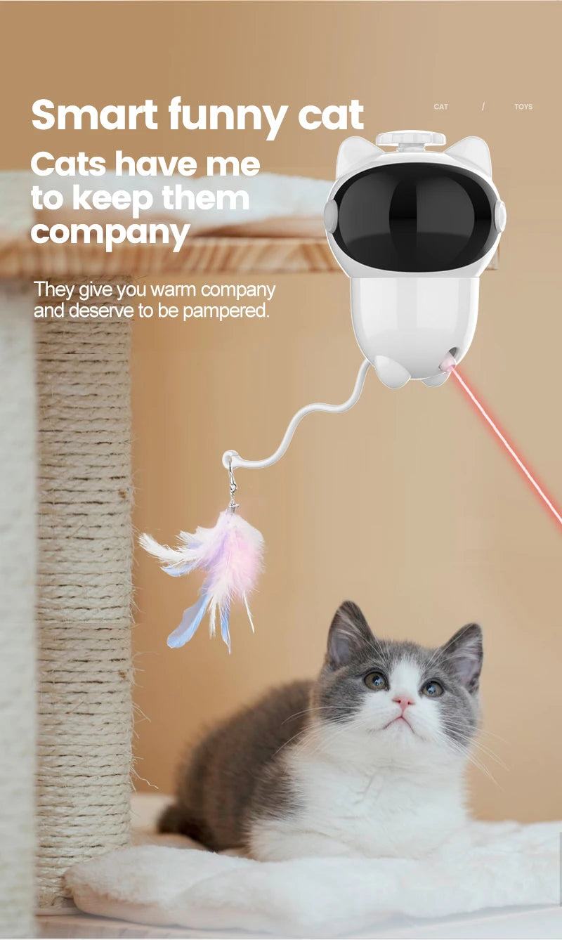 Infrared laser automatic cat teasing device, intelligent electric cat toy, self entertaining and relaxing pet toy