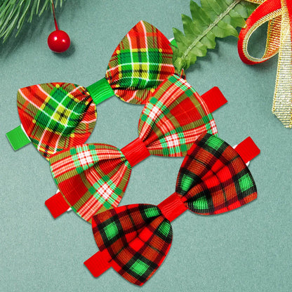 50PCS Adjustable Pet Dog Bow Tie Christmas Style Dog Bowties Neckties Wholesale Pet Collars For Dogs Pet Grooming Accessories