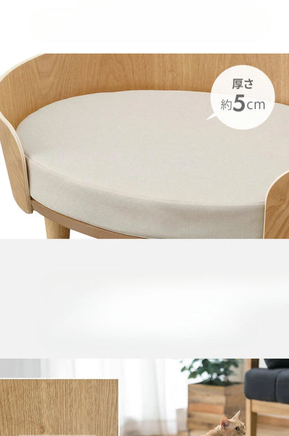 Wooden Pet Beds Mats and Furniture Indoor Cat House Soft Luxury Skidproof Cats Bed Sofa Comfortbale Cat Supplies Products