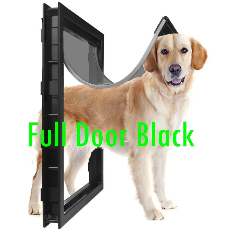 2XL Inner Flap 55*36cm Big Dog Door for Wooden Doors HQ ABS Flame PVC Enter Outer Anti Raining Cover Insulated Cold Weather