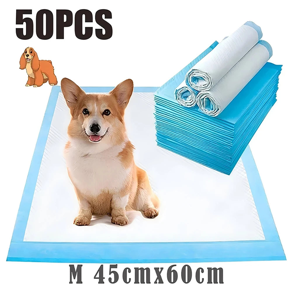 20/40/50/100PCS Blue Pet Diaper Cats Dogs Pet Diaper Dogs Training Disposable Care Pee Pads Surface Litter Clean Toilet Supplies