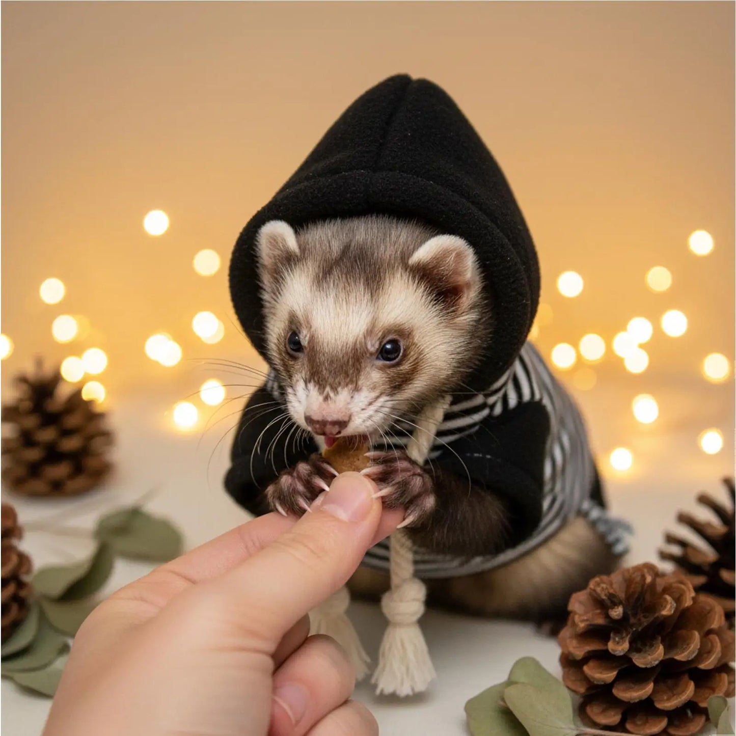 Ferret Clothes For Pets With Harness Soft Comfortable Fun Sweatshirt Small Animal Ferret Sweater For Bunny Squirrels Chinchilla