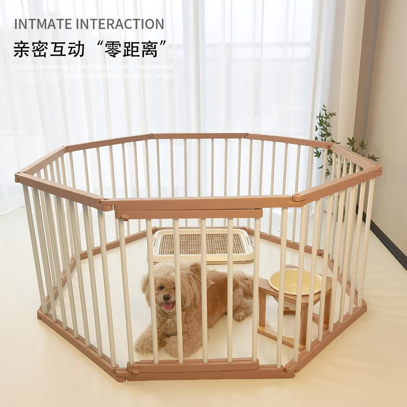 Dog Cage Strong and Durable Smooth Dogs Pets Indoor Fence Anti-rust Dog Fences Creative Design Easy Install Pet Product Supplies