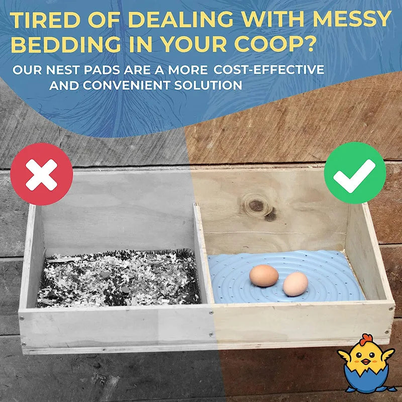 Chicken Egg Laying Mat Heating Nesting Breeding Pad Soft Poultry Bedding Liners Nest Box Pad For Chicken Birds Reptiles Hamsters