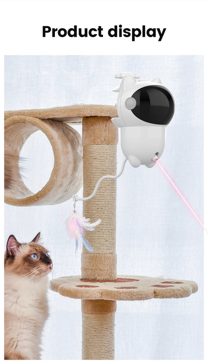 Infrared laser automatic cat teasing device, intelligent electric cat toy, self entertaining and relaxing pet toy