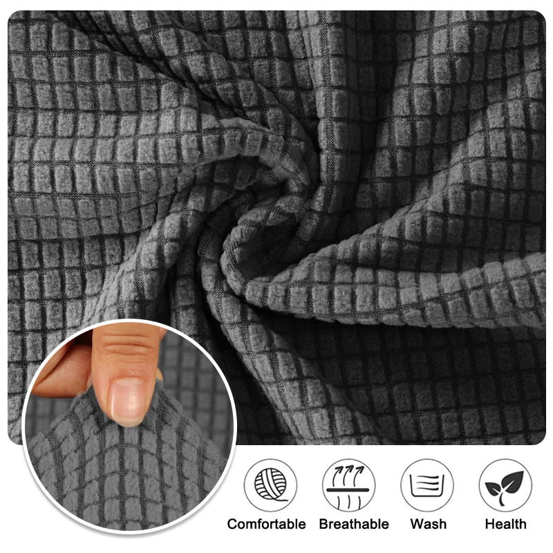Jacquard Sofa Cover Couch Cover Sofa Cover Elastic Soft Versatile Furniture Protection Cover Pet Proof Living Room Household Use
