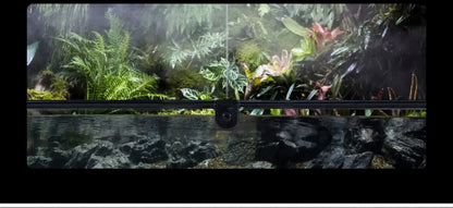 ‌Premium Glass Reptile Terrarium - Chameleon & Lizard Habitat, Ventilated Vivarium with UVB Light, Waterproof Frog Enclosure