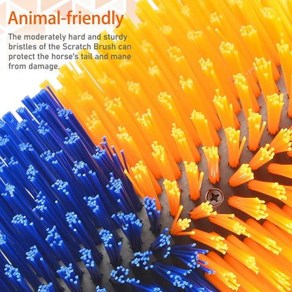 Livestock Grooming Brush Deep Massage Grooming Tool Quick-Connect System For Cow Horse Goat Sheep Itch Relief Back Scratching