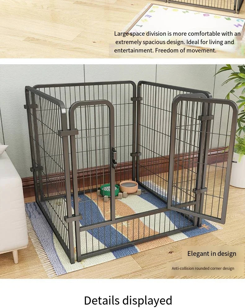 Cat dog cages household indoor pet enclosures small to large dog enclosures for free combination training and toilet isolation