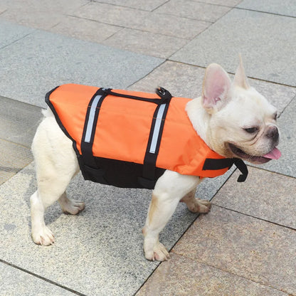 Seaside Big Dog Swimming Life Jacket Vest for Medium Large Dogs Summer Safety Pet Clothes Golden Retriever Shepherd Pug Swimwear