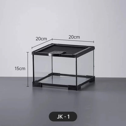 Professional glass reptile terrarium for chameleon,lizard,and snake,suitable for horned frog and water turtle,clear ventilation