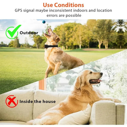 Electric Wireless GPS Dog Fence, Safe Dog Containment System GPS Boundary, Radius up to 999 Yards, Waterproof Training Collar