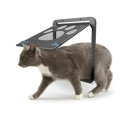 Pet Gate Cat Door Safe Lockable Magnetic Screen Outdoor Dogs Cats Window House Enter Freely Fashion Pretty Garden Easy Install