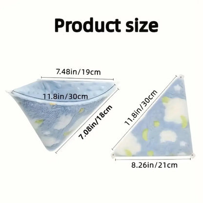 Fashion Hanging Small Pet Cage Flannel Velvet Warm Pet Hammock Breathable Squirrel Beds for Sugar Glider Parrot Hamster